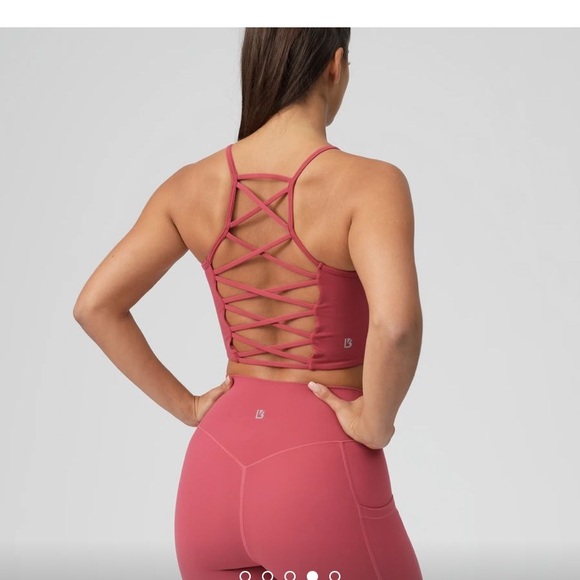 ❤️Buffbunny TerraCotta Ivy Crop Strappy Top/ Sporta Bra ❤️ Med, NWT 🔥 SOLD OUT - Picture 1 of 8